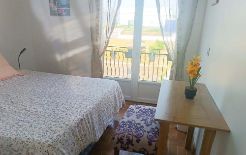 Cama o camas de una habitación en Agréable et Calme