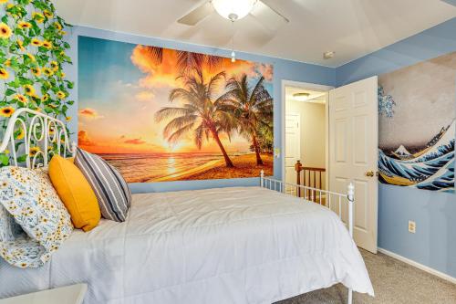 Cama o camas de una habitación en Spacious Family Home with Deck and Yard in Littleton!