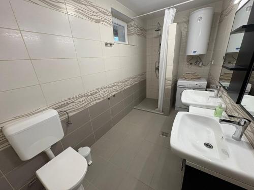 Ένα μπάνιο στο Szépasszonyvölgy Apartman