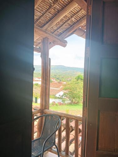 Ein Balkon oder eine Terrasse in der Unterkunft El Zaguan