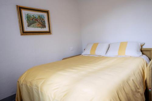 a bed in a room with a picture on the wall at Stay in Chianti in Greve in Chianti