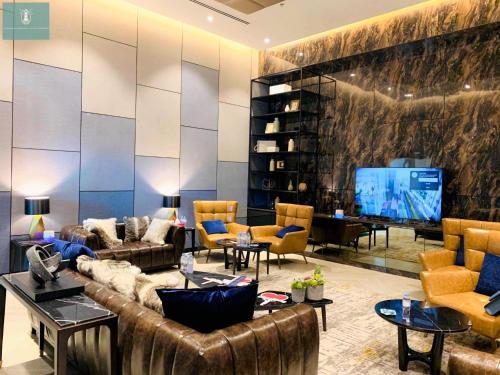 Χώρος καθιστικού στο Landmark 81 Vinhomes Luxury Apartment