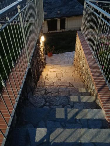 a set of stairs leading up to a house at Stella di mare - appartamenti vista incantevole su Moneglia in Moneglia