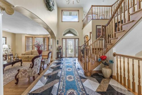 Zona de estar de Mountain View Mansion