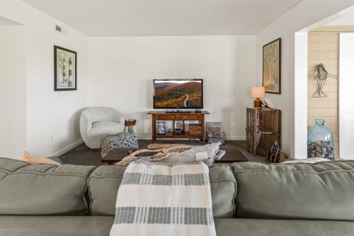 a living room with a couch and a tv at 1806 Heron Point in Summerville