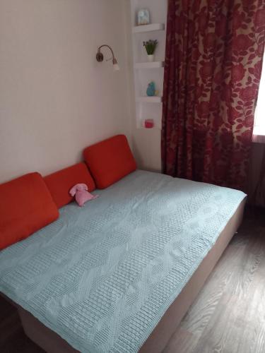 Postel nebo postele na pokoji v ubytování Пр Наукі 76 Смарт квартира