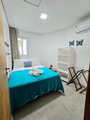 Katil atau katil-katil dalam bilik di Vista para o mar Arraial d'Ajuda