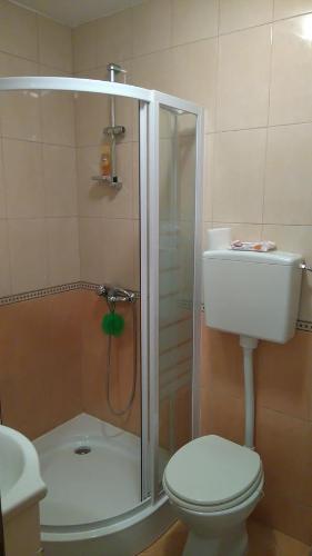 Koupelna v ubytování Pag studio Garden