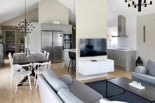 Et opholdsområde på Villa Gotland 12 bäddar