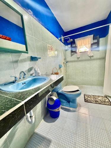 Koupelna v ubytování La Casa del Árbol