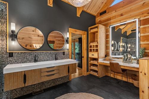 Koupelna v ubytování The Lodge at Shuler Gap