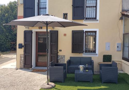 Bygningen som feriehuset ligger i