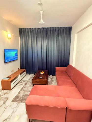 Χώρος καθιστικού στο Aura Prime Stays