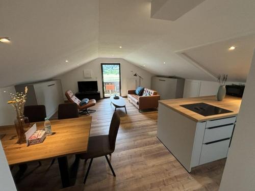 Dapur atau dapur kecil di One-bedroom apartment