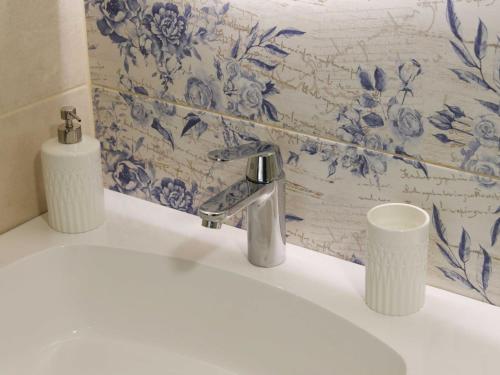 Koupelna v ubytování Mountain Vibrant and Timeless Apartment with Sauna - Studio Apartment with Terrace