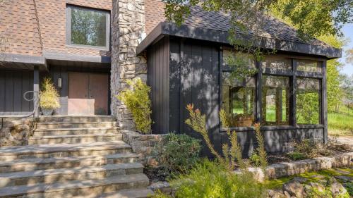 a house with a black exterior at Malvasia by AvantStay Luxe Wine Country Retreat in Santa Rosa
