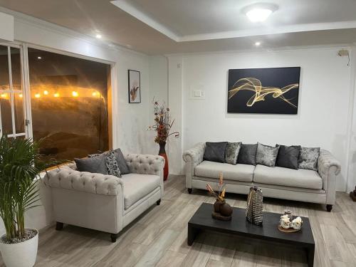 Ruang duduk di Casa del Arupo