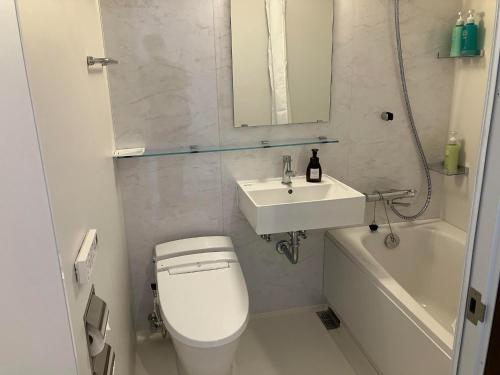 a bathroom with a white toilet and a sink at HOTEL PAIKAJI - Vacation STAY 52773v in Ishigaki Island