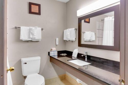 Koupelna v ubytování Quality Inn