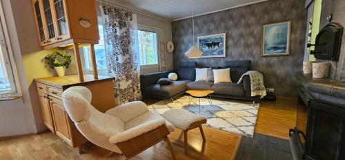 Et opholdsområde på Unique Villa Tikkuri