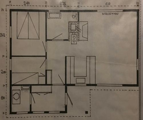Půdorys ubytování Modern Mountain Cabin With Views Over Slokovannet