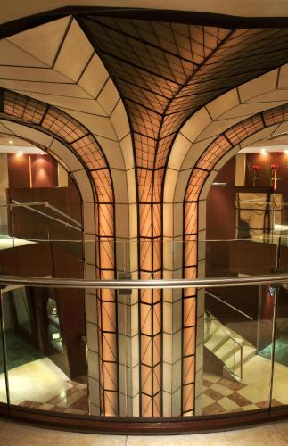 a stained glass window in a building at Grand Fiesta Americana Chapultepec in Mexico City