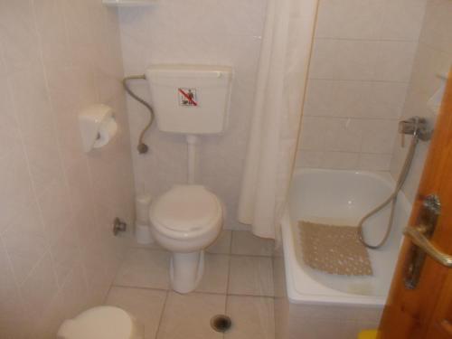 A bathroom at Philippos Apartments