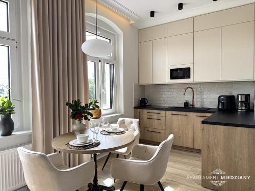 Dapur atau dapur kecil di Apartamenty Toszeckie LUX
