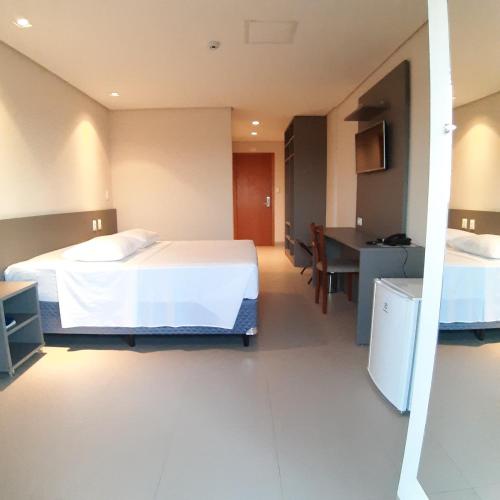 Katil atau katil-katil dalam bilik di Orla Morena Park Hotel