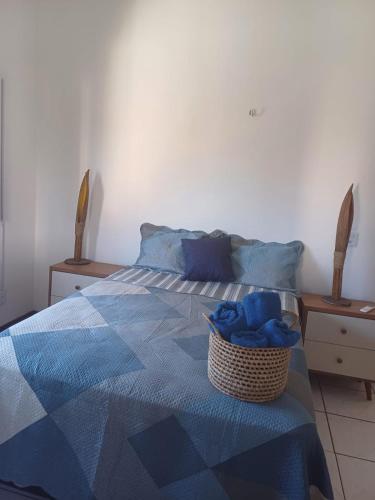 Giường trong phòng chung tại Casa Mar