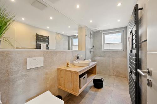 Koupelna v ubytování SNOWFLAKE Zentrale Lage Bikepark & Piste