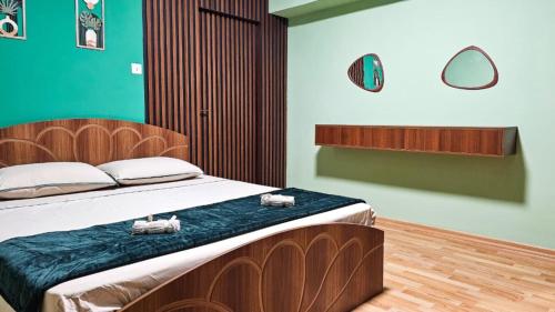 Ένα ή περισσότερα κρεβάτια σε δωμάτιο στο In the middle of Dyrrah