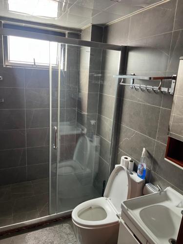 Koupelna v ubytování Enzi apartments