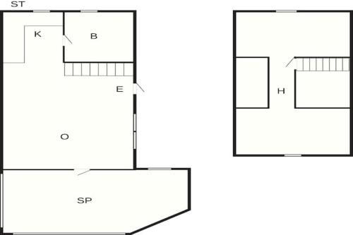 a schematic diagram of the prototypes of the system at 4 person holiday home in TRENSUM-By Traum in Trensum