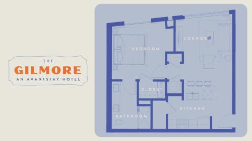 a floor plan of the gillian hotel at The Gilmore, an AvantStay Hotel in Nashville