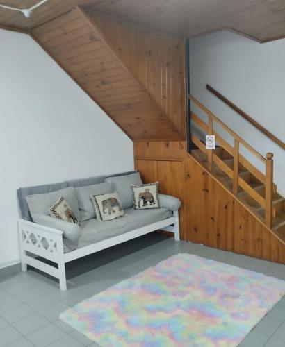 Χώρος καθιστικού στο Petit departamento céntrico