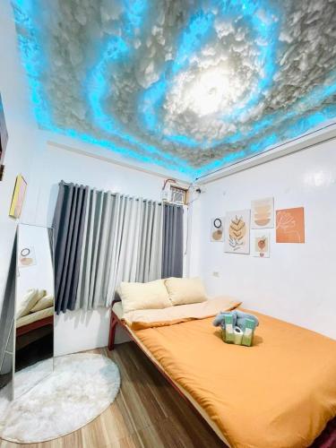 Postel nebo postele na pokoji v ubytování Secret Place Staycation