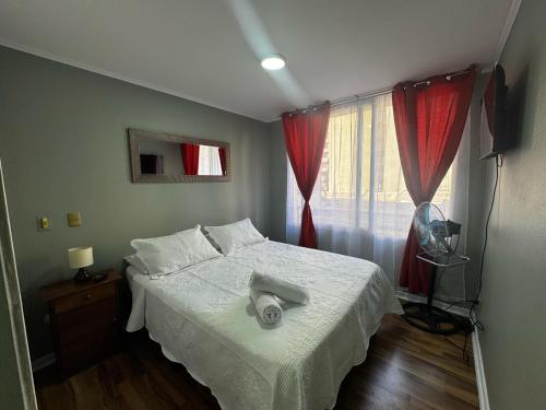 Postel nebo postele na pokoji v ubytování Victoria Suites alojamientos
