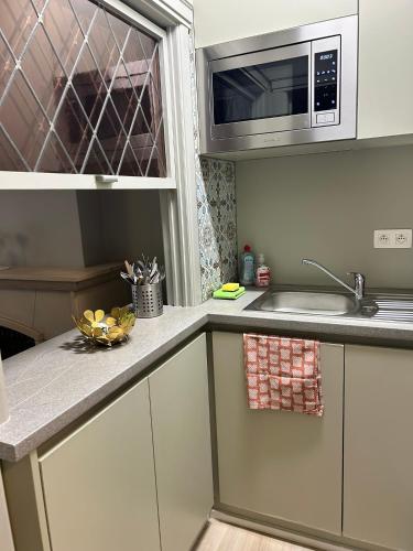 Dapur atau dapur kecil di Petit Nice Oostende