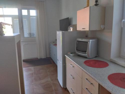 Apartmány Pálava Novosedlyにあるキッチンまたは簡易キッチン