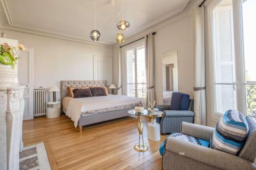 Luxury Flat Eiffel View 3BR 7 Guests