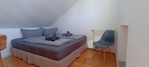 Katil atau katil-katil dalam bilik di Ferienwohnung Strandparadies 11