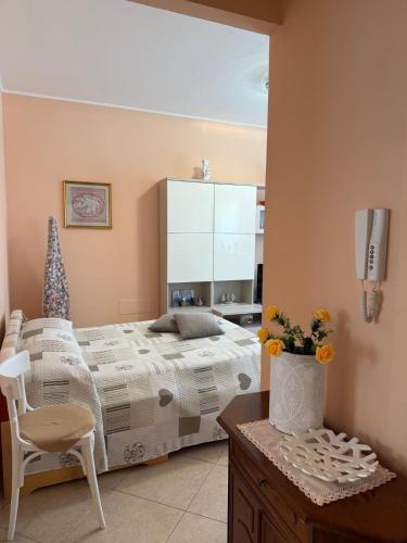 Ένα ή περισσότερα κρεβάτια σε δωμάτιο στο Lux Appartamento