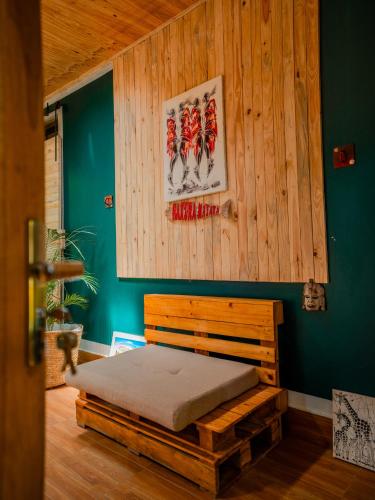 Banana Farm Eco Hostelにあるベッド