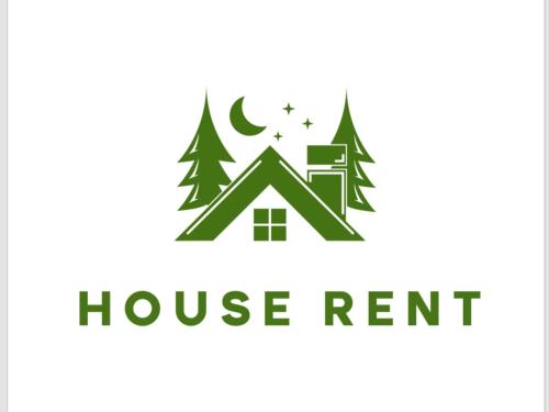 a house rent logo with trees and the words house rent at Panorama Obrov in Bijelo Polje