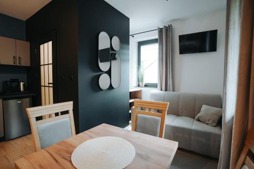 Η κουζίνα ή μικρή κουζίνα στο Apartament Ustrzyki