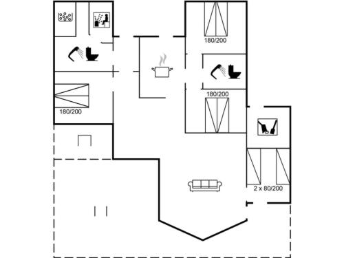 トランにあるHoliday Home Arisa - 100m to the fjord by Interhomeの実験施設の概要図
