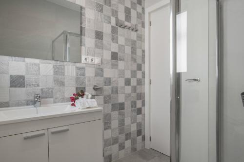 Koupelna v ubytování Casa Verde agua