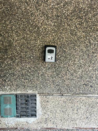a wall with a toaster on the side of a building at Apartment Tzankov in Vidin