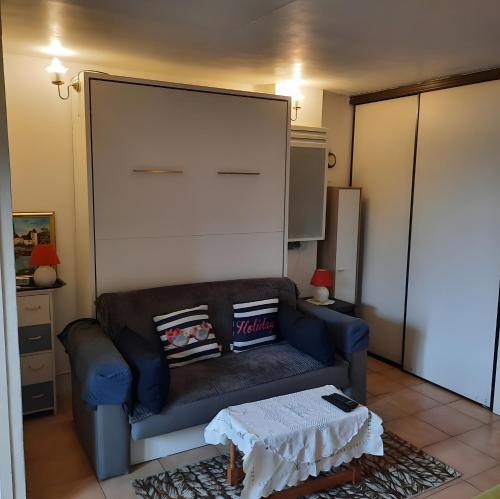 Posezení v ubytování La Voile de Nacre Appt 50 M Plage